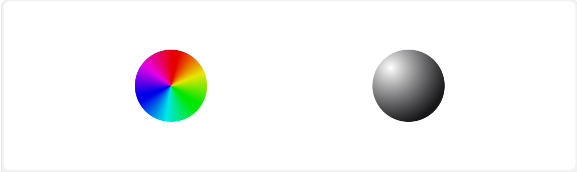 conic and radial gradients